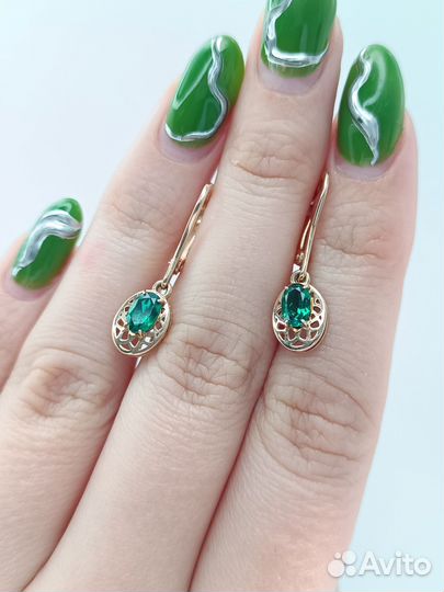 Золотые серьги