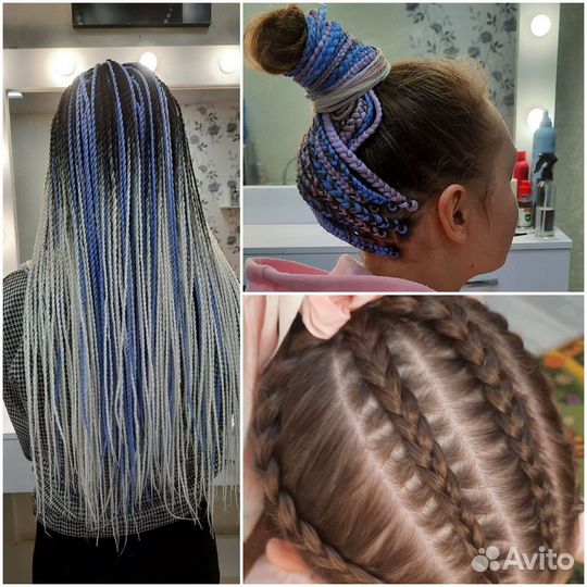Услуги плетения косичек. Зизи синегалки боксерские