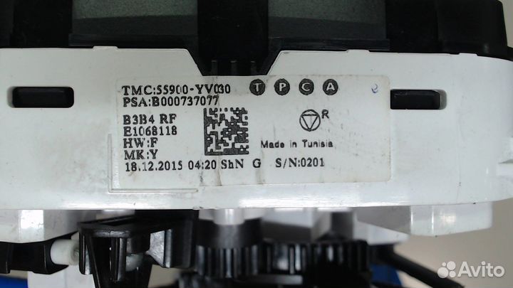 Переключатель отопителя Peugeot 108, 2016