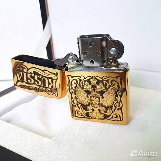 Оригинальная зажигалка Zippo Герб РФ Подарочная