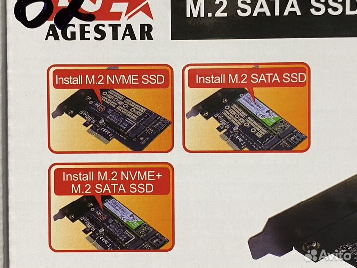 Адаптер PCI-e для ssd m.2