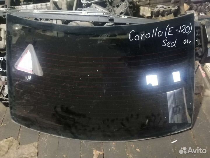 Стекло заднее Toyota Corolla, 120 седан