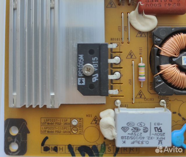 Плата блок питания LG EAX62865601/7. REV1.0