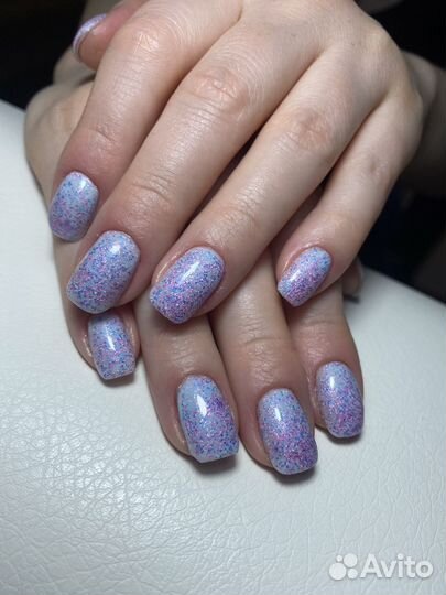 Маникюр/педикюр с покрытием