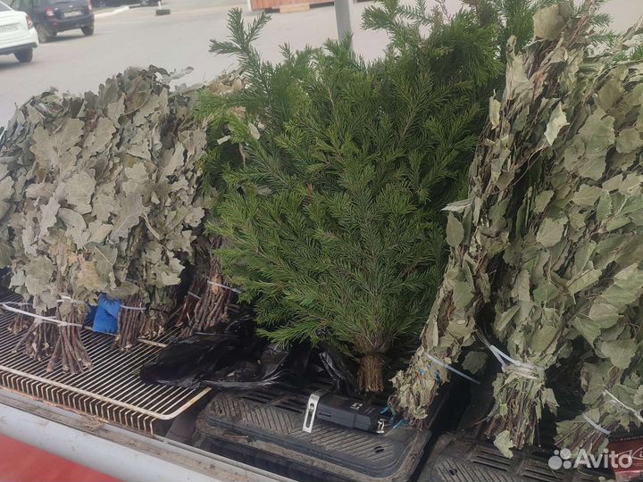 Веники для бани:Дуб,Береза,Пихта