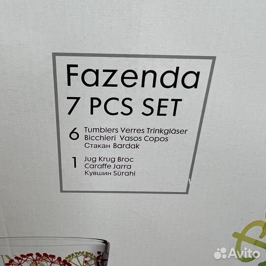 Кувшин стаканы набор новый