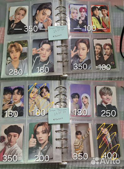 Официальные карты stray kids, headliner фотобук