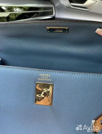 Сумка hermes kelly натуральная кожа