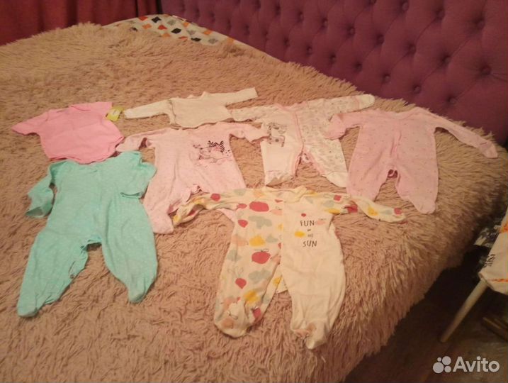 Детские вещи для девочки пакетом 62 68