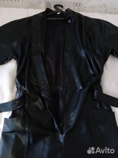 Комбинезон женский кожаный