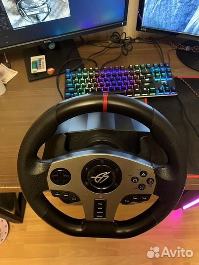 Игровой руль dexp wheelman pro