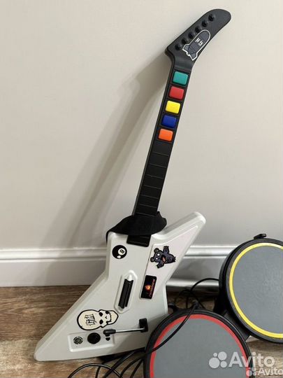 Rock band Guitar Hero барабаны, гитары на xbox 360
