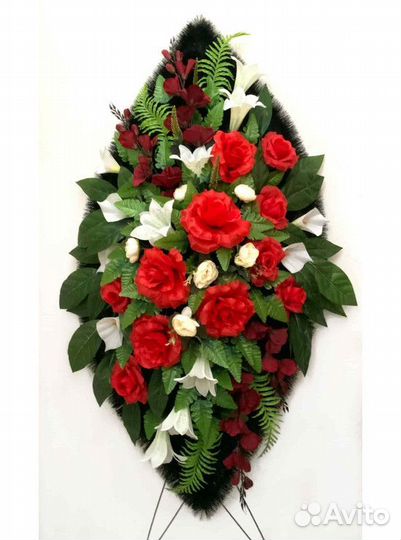 Венок ритуальный с надписью на похороны