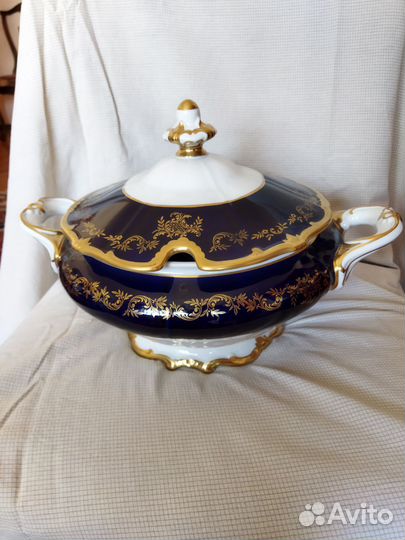 Столовый сервиз Кобальт Weimar ГДР