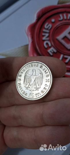 5 марок Германия, серебро