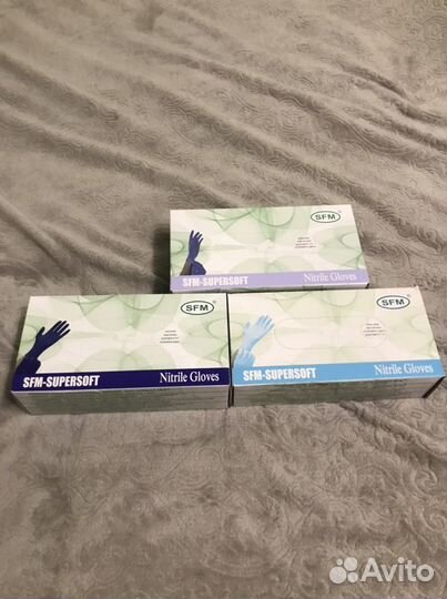 Перчатки нитриловые