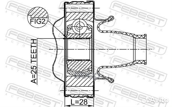 ШРУС карданного вала (компл.) jeep Grand Cherok