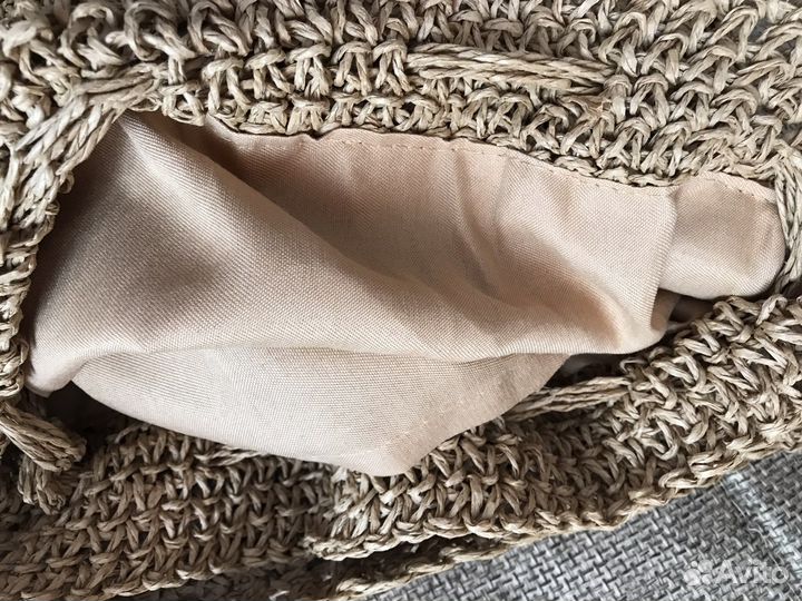 Сумка новая вязаная из натурального джута