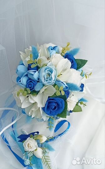Свадебный авторский букет 