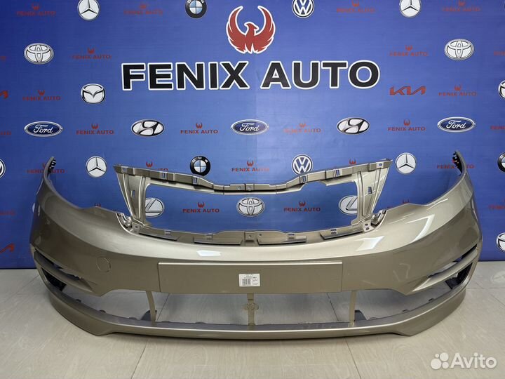 Бампер передний Kia Rio 3 с 15-17 цвет Бежевый