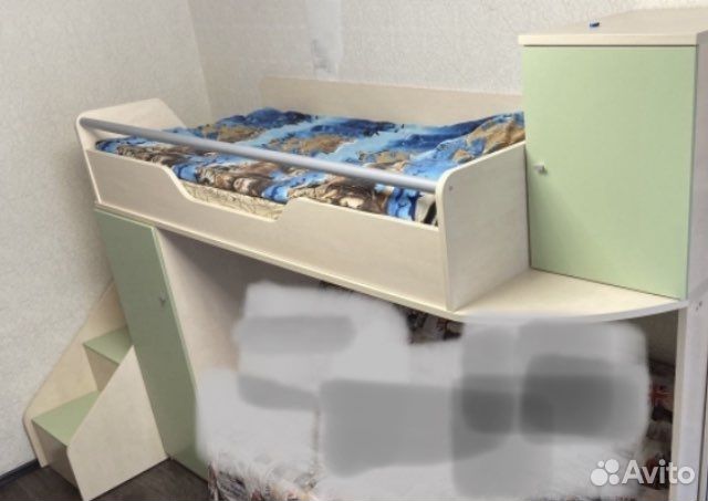 Двухъярусная кровать бу с матрасом