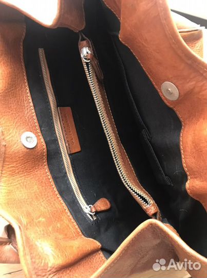 Сумка натуральная кожа коричневая