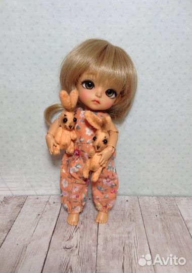 Игрушка для куклы- зайчик тедди