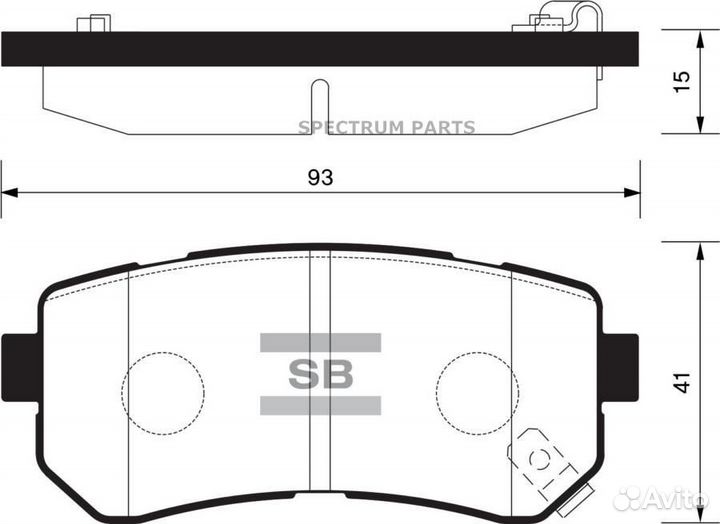 Sangsin brake SP1187 Тормозные колодки дисковые Sa