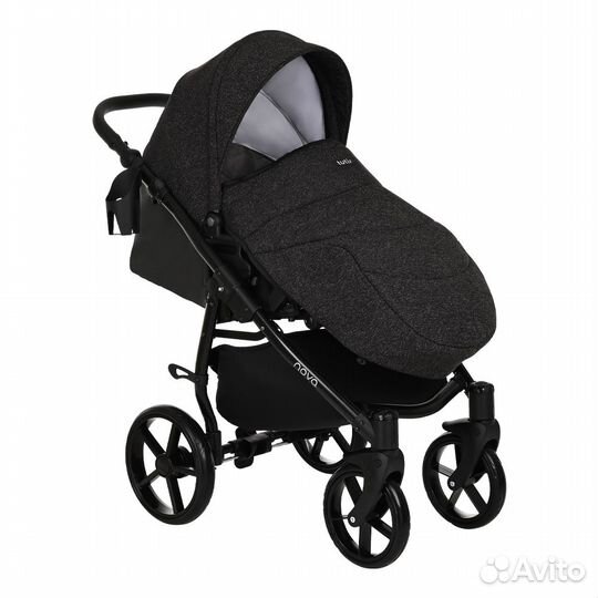 Коляска детская 2в1 Tutis Novo Reflective (Black)