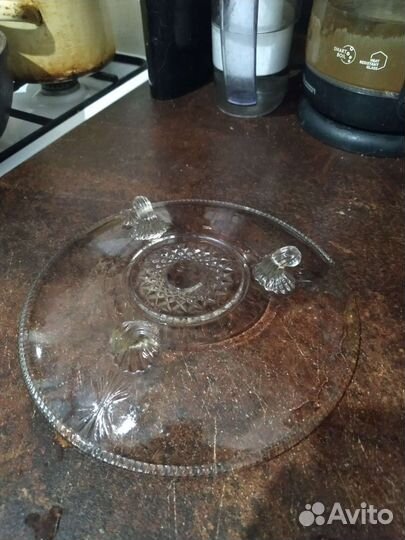 Блюдо для фруктов хрусталь СССР