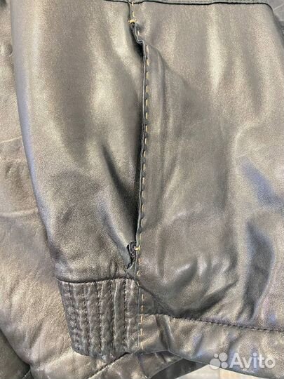 Кожаная куртка мужская бу