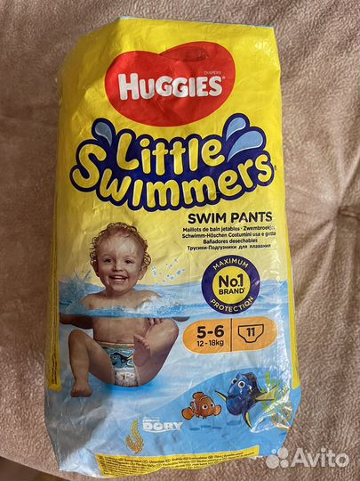 Трусики huggies для плавания