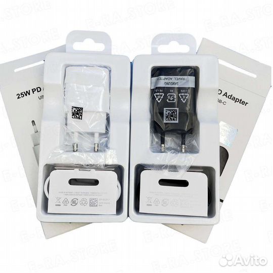 Быстрая зарядка samsung 25w блок+кабель