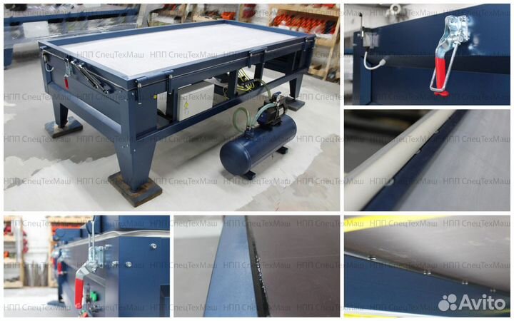 Вакуумный мембранный пресс с полем 3000х1500