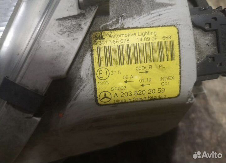 Фара левая mercedes w203 xenon рест