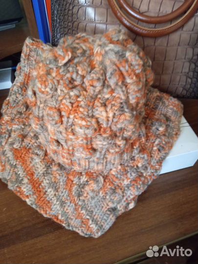 Комплект шапка и снуд женский