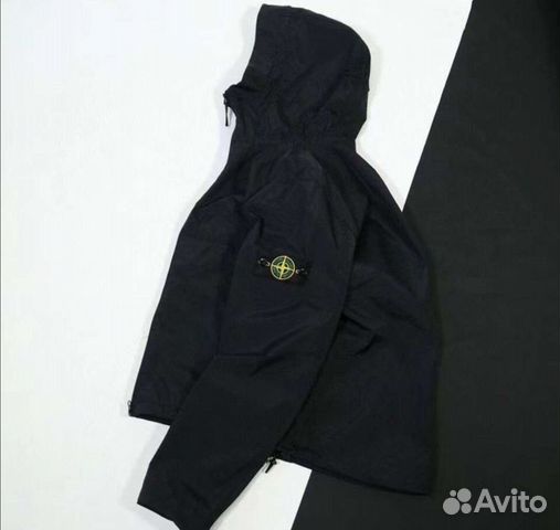 Stone island ветровка черная