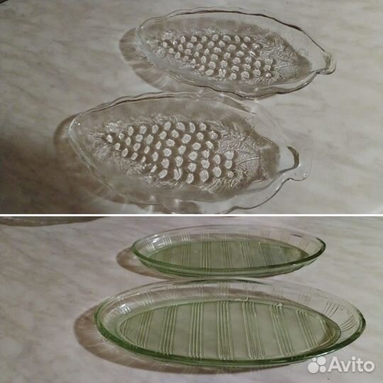 Графин, тарелки, чайный сервиз, ваза, фужеры