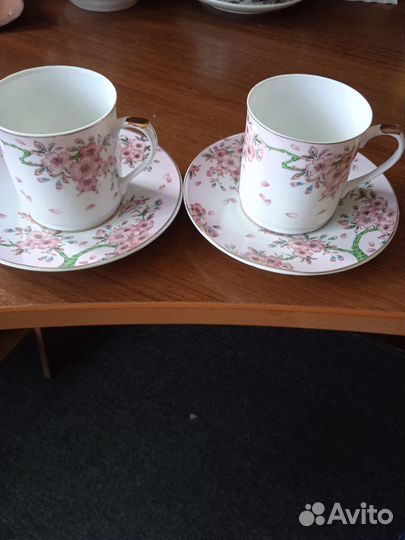 Фарфоровая кофейная пара
