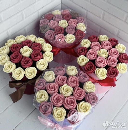 Шоколадные розы,шоколадные цветы,буквы