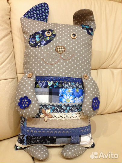 Подушка-игрушка Собачка и Котик