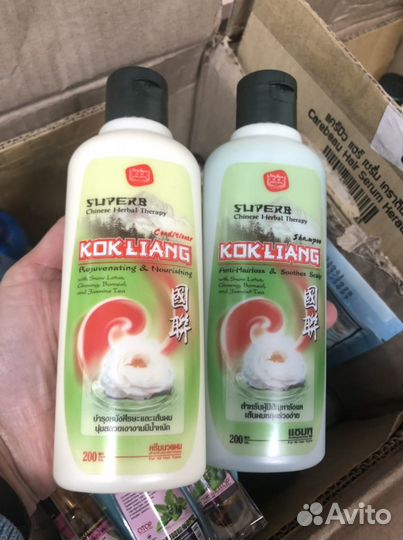 Тайские шампуни и конди от выпадения волос, 2 шт