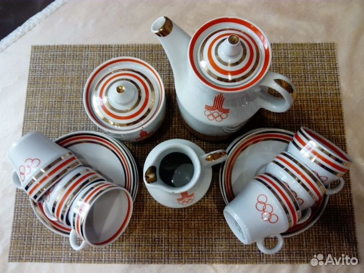Чайный сервиз «Олимпиада-80», фарфор Вербилки