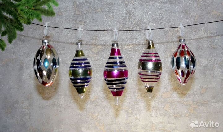 Елочные игрушки Глинка (каустик) времён СССР