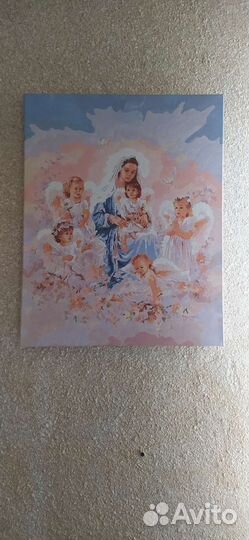 Картина по номерам раскрашенная