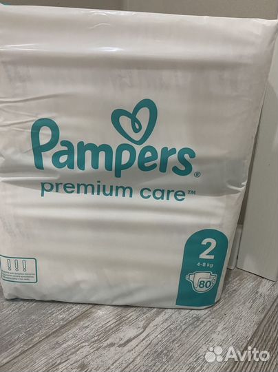 Подгузники Pampers premium care 2