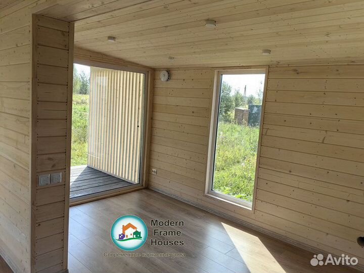 Зимний дом студия с санузлом и фундаментом