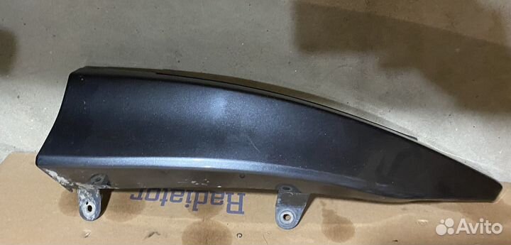 Накладки переднего бампера mitsubishi outlander 3