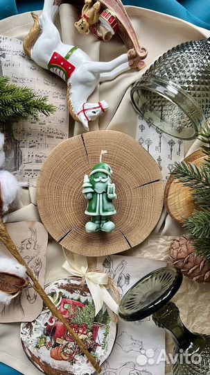 Форма молд для свечи дед мороз