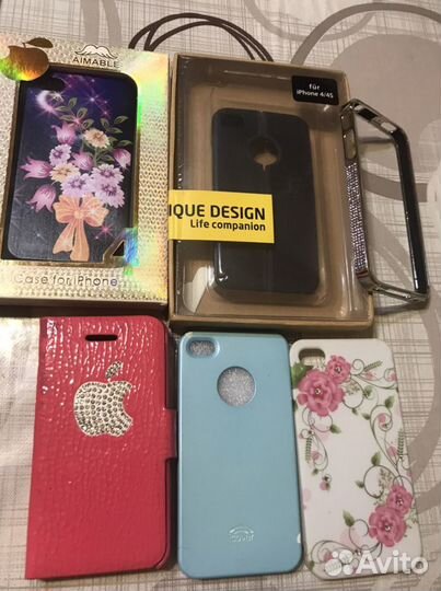 Чехлы, стекла для iPhone 4s и 5s и 7,8 plus